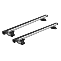 Bare transversale Thule Evo Flush Rail Slidebar pentru TOYOTA Yaris Cross 5 usi SUV, 2021 - prezent, Sistem cu prindere pe bare longitudinale integrate
