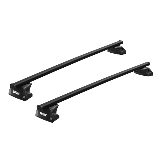 Bare transversale Thule Evo Flush Rail Squarebar pentru TOYOTA Yaris Cross 5 usi SUV, 2021 - prezent, Sistem cu prindere pe bare longitudinale integrate