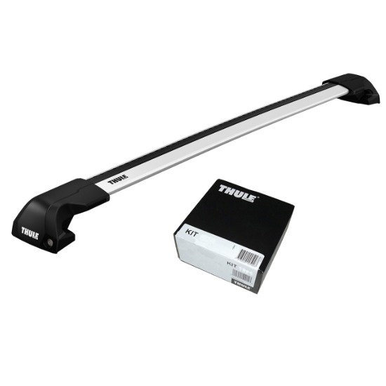 Bare transversale Thule Evo Flush Rail Wingbar Edge pentru VOLVO V60 Cross Country 5 usi Estate 2019 - prezent, Sistem cu prindere pe bare longitudinale integrate