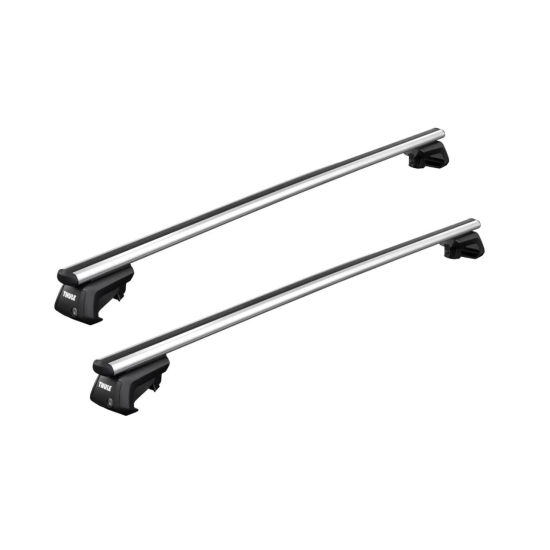Bare transversale Thule SmartRack XT aluminiu 118 cm pentru JAC JS4 5 usi SUV, model 2022 - prezent, Sistem cu prindere pe bare longitudinale