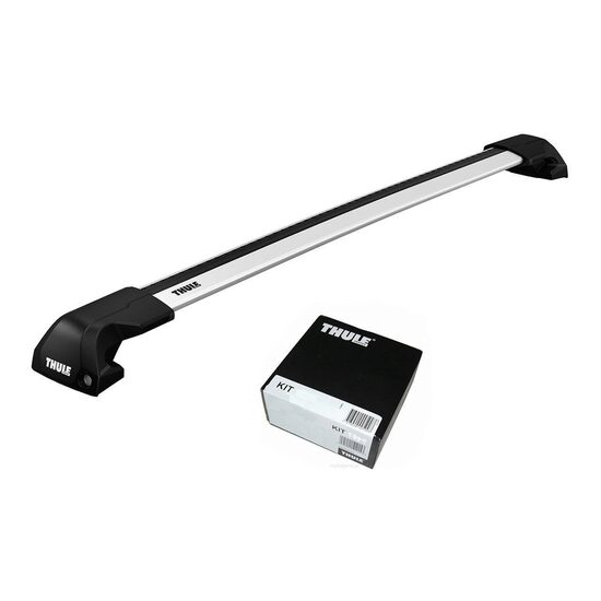 Bare transversale Thule Evo Flush Rail WingBar Edge pentru BMW X1 (U11) 5 usi SUV, model 2023 - prezent, Sistem cu prindere pe bare longitudinale integrate