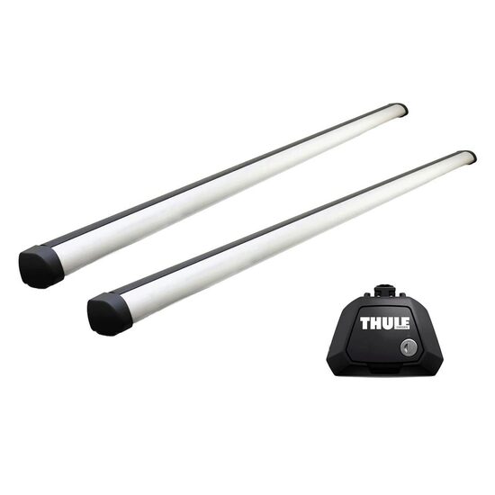 Bare transversale Thule Evo Raised Rail Profesional pentru SUZUKI Hustler 5 usi SUV, model 2020 - prezent , Sistem cu prindere pe bare longitudinale