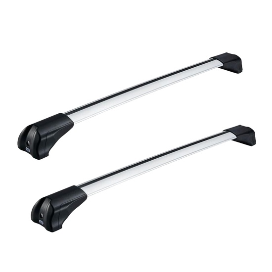 Bare transversale din aluminiu CRUZ Airo Fuse, 925-725, pentru Mazda 3 Sedan 4d (II/BL - fixpoint) (2009 -> 2014), Sistem cu prindere in puncte fixe