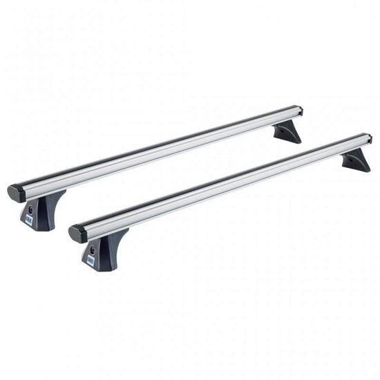 Bare transversale din aluminiu CRUZ Alu Cargo T128, 924-845, pentru Nissan Navara double cab (D40/ST-X - standard roof) (2005 -> 2015) , Sistem cu prindere pe plafon normal