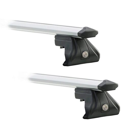 Sistem Bare transversale Green Valley Trax aluminiu pentru Renault Scenic II Conquest, 5 usi MPV, model 2007-2009, Sistem cu prindere cu bare longitudinale