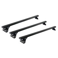 Sistem de 3 bare transversale aluminiu CRUZ 925-102 Alu Cargo Dark AF3-118 pentru Mercedes Clase T (I - tailgate) (2021-->) cu puncte fixe