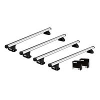 Bare transversale Thule Evo Fixpoint Profesional pentru VAUXHALL Movano, 4 usi Van, model 2010 - 2021, Sistem cu prindere in puncte fixe (4 bare/set)