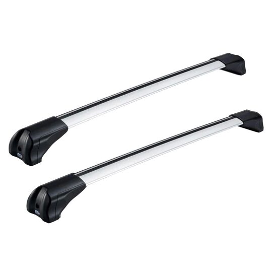 Bare transversale din aluminiu CRUZ Airo Fuse 98/82, 925-725/925-721, pentru Land Rover Defender 5d (110 - T-Track) (2020-->prezent), Sistem cu prindere in puncte fixe