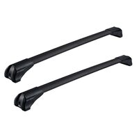 Bare transversale din aluminiu CRUZ Airo Fuse Dark 98/82, 925-735/925-731, pentru Land Rover Defender 5d (P400e - T-Track) (2020-->prezent), Sistem cu prindere in puncte fixe