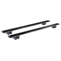 Bare transversale din aluminiu CRUZ Airo Dark R118, 925-793, pentru Volkswagen Caddy Maxi (III.2 - railing) (2011-->2015), Sistem cu prindere pe bare longitudinale