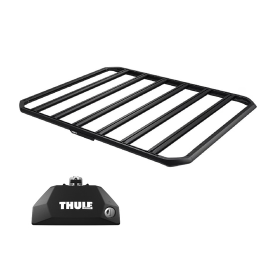 Sistem Grilaj Thule Caprock L tip platforma pentru AIWAYS U5 5 usi SUV, model 2019 - prezent, Sistem cu prindere pe bare longitudinale integrate