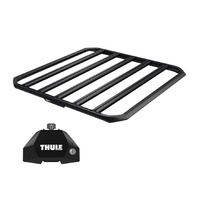 Sistem Grilaj Thule Caprock M tip platforma pentru AUDI e-tron GT 4 usi Sedan, model 2021 - prezent, Sistem cu prindere in puncte fixe