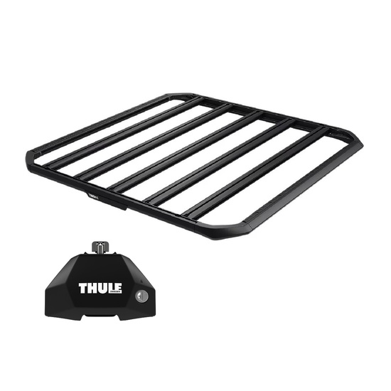 Sistem Grilaj Thule Caprock M tip platforma pentru AUDI e-tron GT 4 usi Sedan, model 2021 - prezent, Sistem cu prindere in puncte fixe