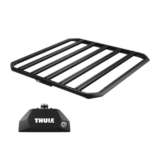 Sistem Grilaj Thule Caprock M tip platforma pentru AUDI Q3 5 usi SUV, model 2012 - 2018, Sistem cu prindere pe bare longitudinale integrate