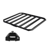Sistem Grilaj Thule Caprock S tip platforma pentru BMW 1-Series 5 usi Hatchback, model 2004 - 2011, 2012 - 2019, Sistem cu prindere in puncte fixe