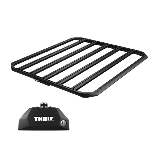 Sistem Grilaj Thule Caprock XL tip platforma pentru CADILLAC Escalade 5 usi SUV, model 2015 - 2020, Sistem cu prindere pe bare longitudinale integrate
