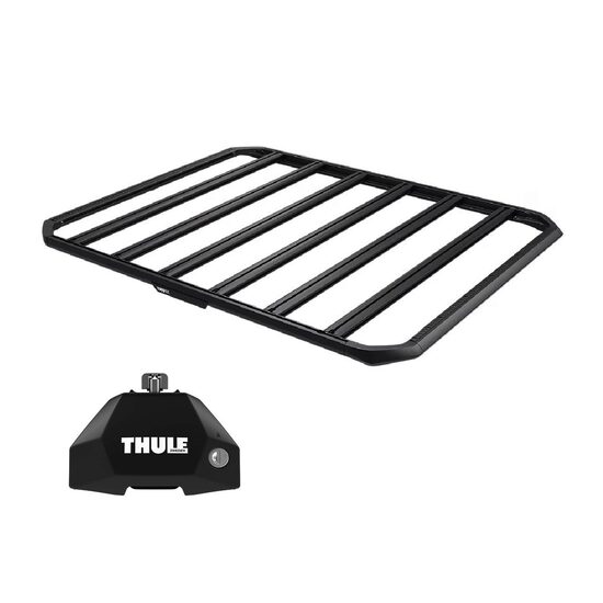 Sistem Grilaj Thule Caprock L tip platforma pentru SUBARU Legacy V 5 usi Estate, model 2009 - 2014, Sistem cu prindere in puncte fixe