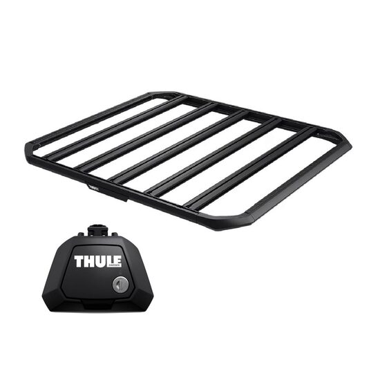 Sistem Grilaj Thule Caprock S tip platforma pentru VOLKSWAGEN Caddy 4 usi Van, model 2004 - 2015, 2016 - 2020, Sistem cu prindere pe bare longitudinale