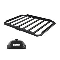 Sistem Grilaj Thule Caprock L tip cos (cu sine laterale) pentru AUDI Q5 Sportback 5 usi SUV, model 2021 - prezent, Sistem cu prindere pe bare longitudinale integrate