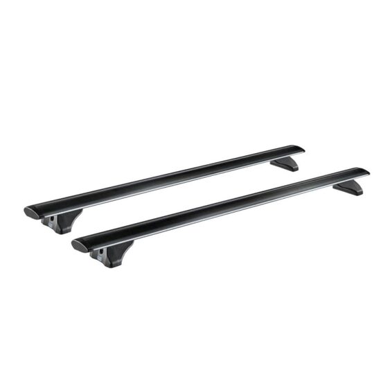 Bare transversale din aluminiu CRUZ Airo FIX Dark 108, 925-711, pentru Kia Niro 5d SUV (II/SG2) (2022-->prezent), Sistem cu prindere pe bare longitudinale integrate