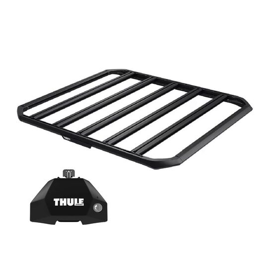 Sistem Grilaj Thule Caprock S tip platforma pentru BMW 4-Series (G22) 2 usi Coupe, model 2021 - prezent, Sistem cu prindere in puncte fixe