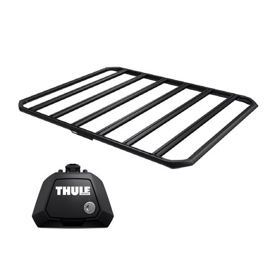 Sistem Grilaj Thule Caprock XXL tip platforma pentru HONDA FR-V 5 usi MPV, model 2004 - 2009, Sistem cu prindere pe bare longitudinale