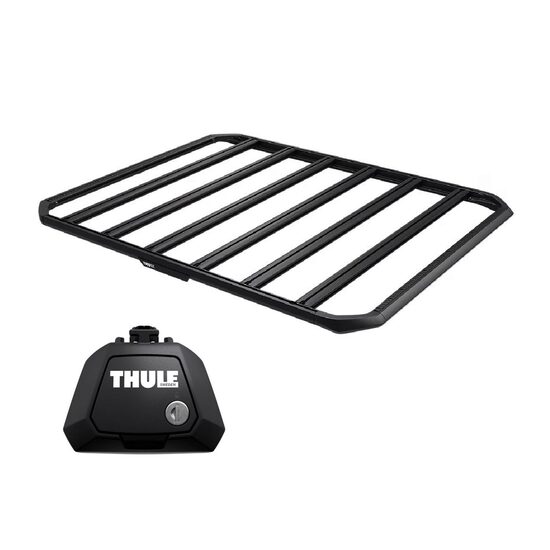 Sistem Grilaj Thule Caprock L tip platforma pentru MERCEDES BENZ GLK 5 usi SUV, model 2008 - 2015, Sistem cu prindere pe bare longitudinale