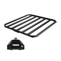 Sistem Grilaj Thule Caprock XL tip platforma pentru VOLKSWAGEN Crafter (2E) 4 usi Van, model 2006 - 2016, Sistem cu prindere in puncte fixe