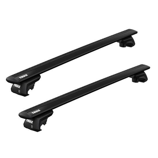 Bare transversale Thule Evo Raised Rail Wingbar Evo Black pentru MERCEDES BENZ Vito 4 usi MPV, model 2015 - prezent, Sistem cu prindere pe bare longitudinale