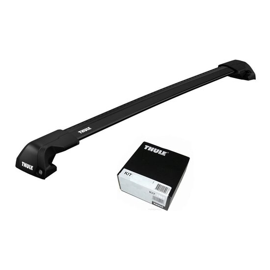 Bare transversale Thule Evo Flush Rail WingBar Edge Black pentru SUBARU Outback (BT) 5 usi Estate (AU), model 2021 - prezent, Sistem cu prindere pe bare longitudinale integrate
