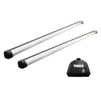 Bare transversale Thule Evo Raised Rail Profesional pentru MERCEDES-BENZ X-Class 4 usi Double Cab, model 2018 - prezent, Sistem cu prindere pe bare longitudinale