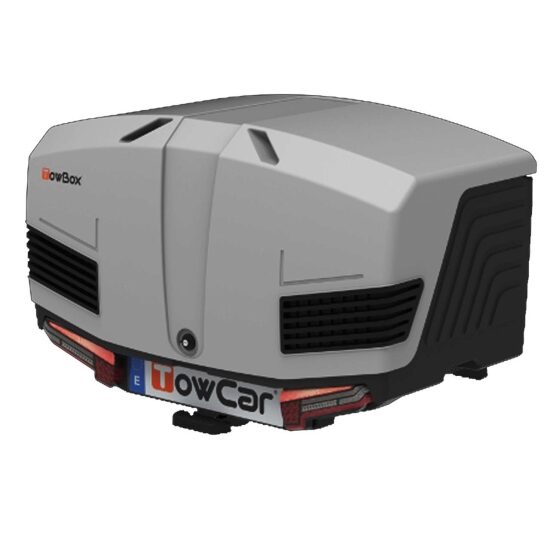Cutie portbagaj pe carligul de remorcare Towbox V3 Classic Gri