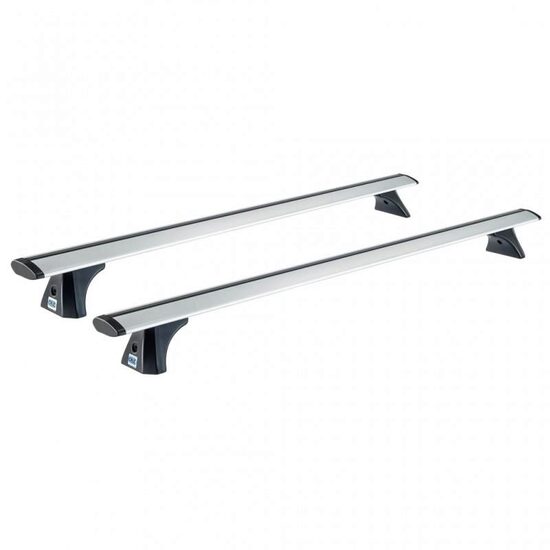 Bare transversale din aluminiu CRUZ Airo T108, 924-771, pentru Toyota Aygo X (III) (2021-->prezent), Sistem cu prindere pe plafon normal