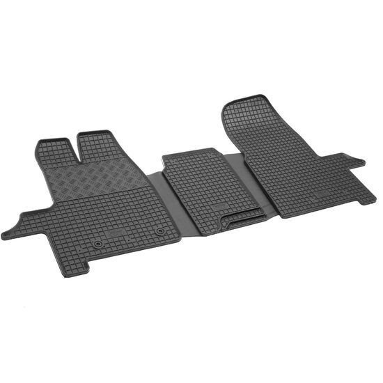 Covorase auto FORD Transit/ Tourneo Custom 2012 - prezent 3 locuri; Transit Custom 2018 - prezent (cu podea vinyl si cutie manuala) 2-3 locuri Rigum