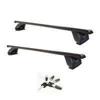 Sistem Bare transversale Green Valley ORIGINAL otel pentru FIAT Panda, 5 usi Hatchback, model 2003-2011, Sistem cu prindere pe plafon normal (sistem antifurt inclus)