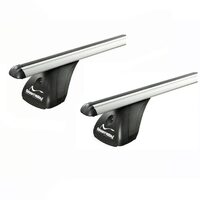 Bare transversale GV156500 Aluminiu Original pentru RENAULT Megane II, 5 usi Hatchback, model 2003 - 2008, Sistem cu prindere in puncte fixe