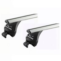 Sistem Bare transversale Green Valley Quick CC aluminiu pentru VOLVO XC90, 5 usi SUV, model 2015-prezent, Sistem cu prindere pe bare longitudinale