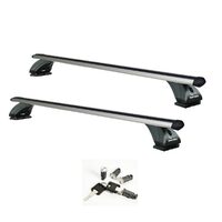 Sistem Bare transversale Green Valley ORIGINAL aluminiu pentru RENAULT Megane II, 4 usi Sedan cu plafon de sticla, model 2003-2008, Sistem cu prindere in puncte fixe (sistem antifurt inclus)