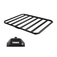 Sistem Grilaj Thule Caprock L tip platforma pentru KIA Soul (SK3) 5 usi Hatchback, model 2019 - prezent, Sistem cu prindere pe bare longitudinale integrate