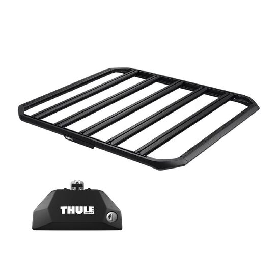 Sistem Grilaj Thule Caprock S tip platforma pentru SUBARU Outback (BT) 5 usi Estate, model 2021 - prezent (AU), Sistem cu prindere pe bare longitudinale integrate