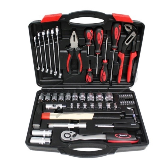  Z-TOOLS Set capete chei tubulare si acc.1/4"+1/2" si scule 56pcs