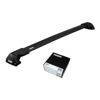Bare transversale Thule Evo Flush Rail WingBar Edge Black pentru FORD S-Max, 5 usi MPV, model 2015 - prezent, Sistem cu prindere pe bare longitudinale integrate