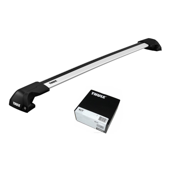 Bare transversale Thule Evo Flush Rail WingBar Edge pentru HYUNDAI iX35, 5 usi SUV, model 2010-2015, Sistem cu prindere pe bare longitudinale integrate
