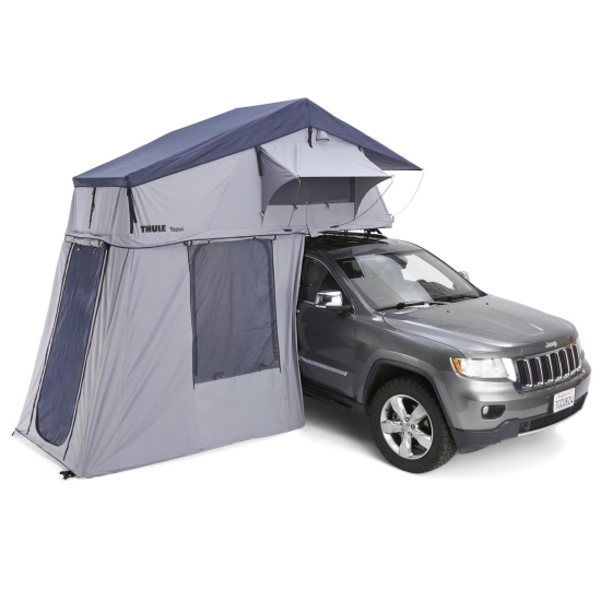 Cort auto cu prindere pe plafon, Thule, Autana, 3 persoane, cu anexa inclusa, Haze Gray