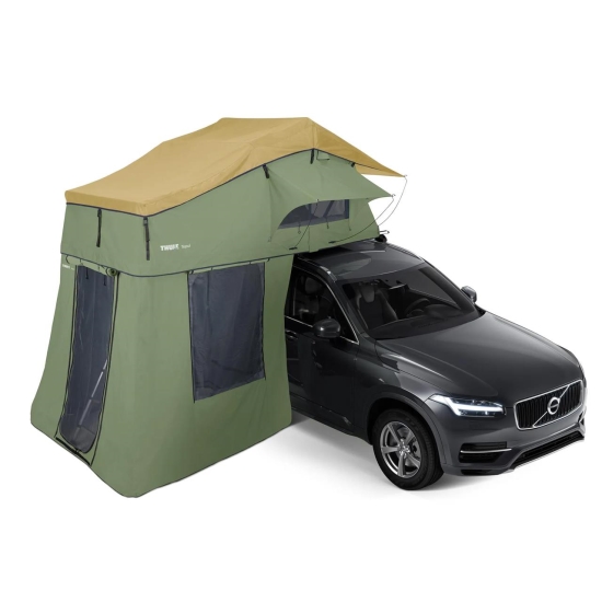 Cort auto cu prindere pe plafon, Thule, Autana, 3 persoane, cu anexa inclusa, Olive Green