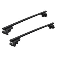 Bare transversale Thule Evo Raised Rail Squarebar 135 pentru FORD Escape 5 usi SUV, model 2017 - 2019 (Australia), Sistem cu prindere pe bare longitudinale