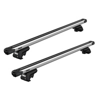 Bare transversale Thule Evo Raised Rail Slidebar pentru TOYOTA Kluger 5 usi SUV, model 2003-2006, Sistem cu prindere pe bare longitudinale