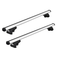 Bare transversale Thule Evo Raised Rail Profesional pentru TOYOTA Kluger 5 usi SUV, model 2003-2006, Sistem cu prindere pe bare longitudinale