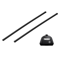 Bare transversale Thule Evo Raised Rail Squarebar 118 pentru HYUNDAI Venus 5 usi SUV, model 2020 - prezent, Sistem cu prindere pe bare longitudinale