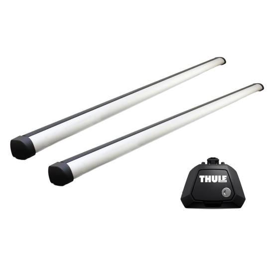 Bare transversale Thule Evo Raised Rail Profesional pentru HYUNDAI Venus 5 usi SUV, model 2020 - prezent, Sistem cu prindere pe bare longitudinale